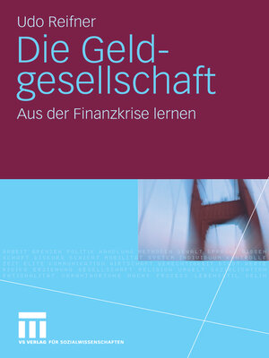 cover image of Die Geldgesellschaft